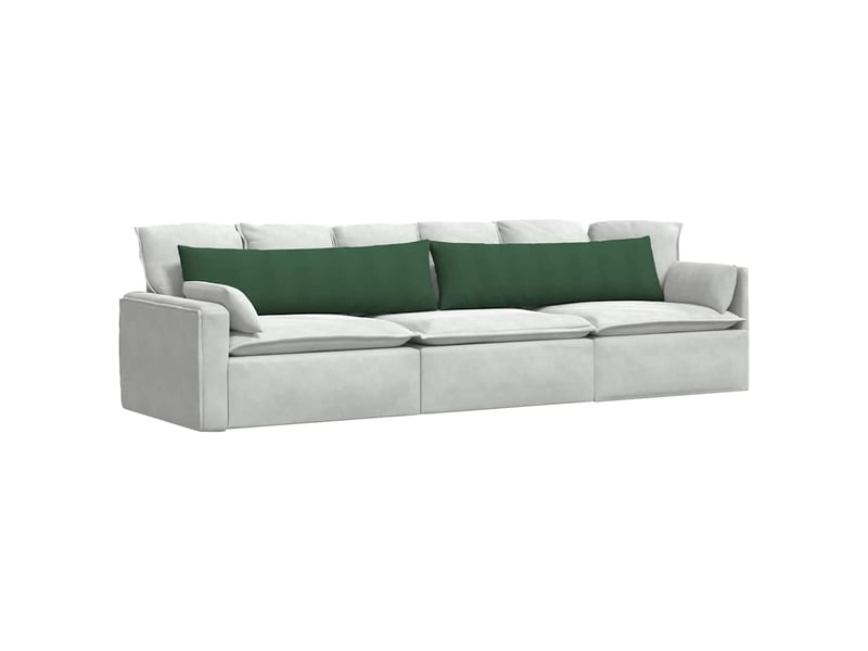  Lot de 2 coussins de canapé, coussins décoratifs vert foncé 145 x 40 cm cf59179  - Conforama C