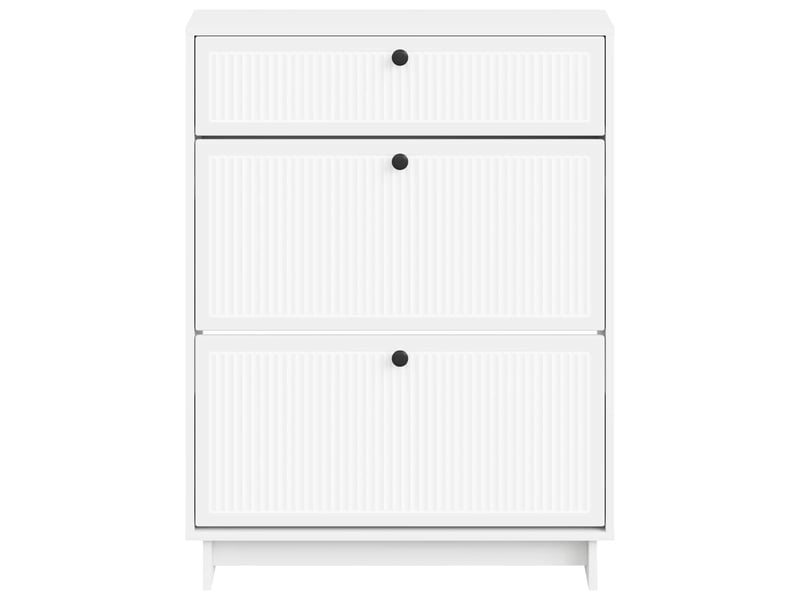  Meuble à chaussures, armoire à chaussures ede 78x24x103 cm bois d'ingénierie shl7131  - Conforama D