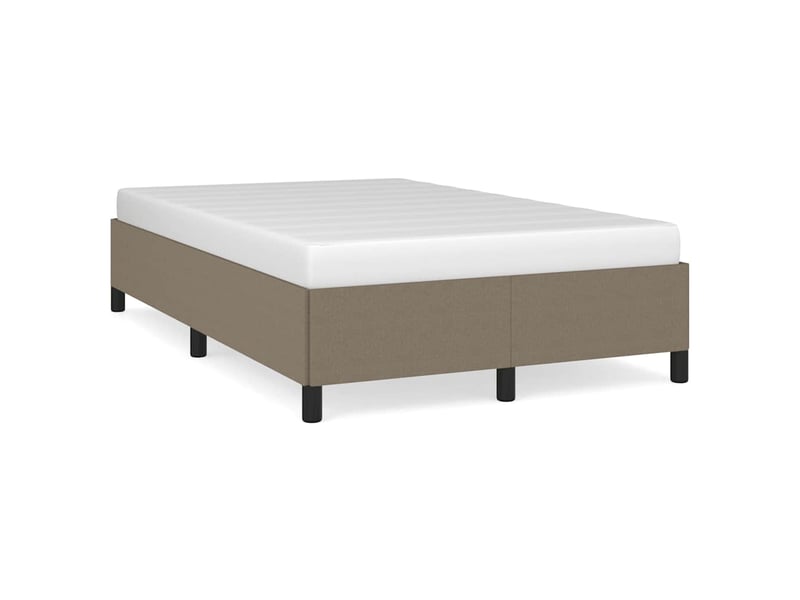  Lit double- lit adulte -  cadre de lit sans matelas taupe 120x190 cm tissu  - Conforama A