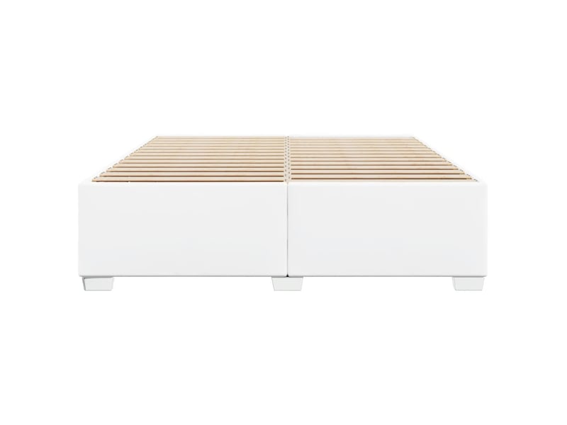  Lit double- lit adulte -  cadre de lit sans matelas blanc 200x200 cm similicuir  - Conforama C