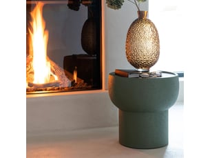 Table d'appoint en métal orla 41cm vert olive