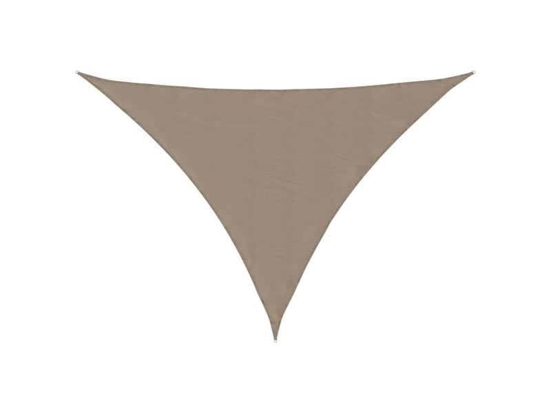  Voile de parasol - voile d'ombrage tissu oxford triangulaire 4x5x5 m taupe  - Conforama A