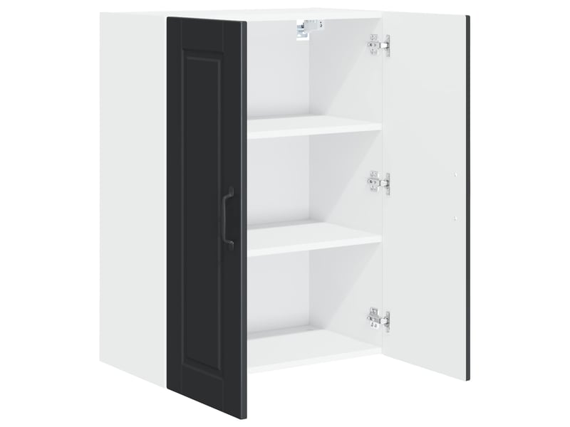  Meuble mural de cuisine, armoire de cuisine noir 60x31x80cm bois d'ingénierie  - Conforama E