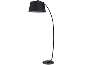 Lampadaire arc 105x47x190 cm interrupteur au pied métal noir