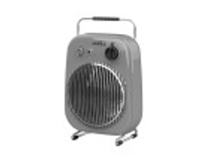  Chauffage soufflant ABRILA Martinica 2000 W gris et noir, 2 puissances, thermostat réglable, sécurité anti-basculement, style vintage 230322028 - Conforama B