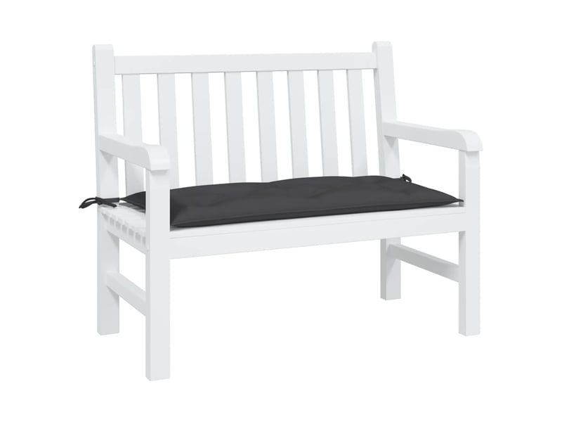  Coussin de banc de jardin, coussin d'assise noir 110x50x7 cm tissu oxford cf52772  - Conforama C
