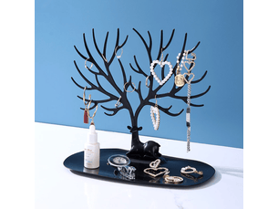Support arbre de bijoux porte-organisateur de bijoux collier forme de bois, bracelet, boucles d'oreilles, présentoir pendentif support de bijoux