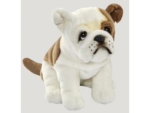 Peluche bulldog francais assis 30cm