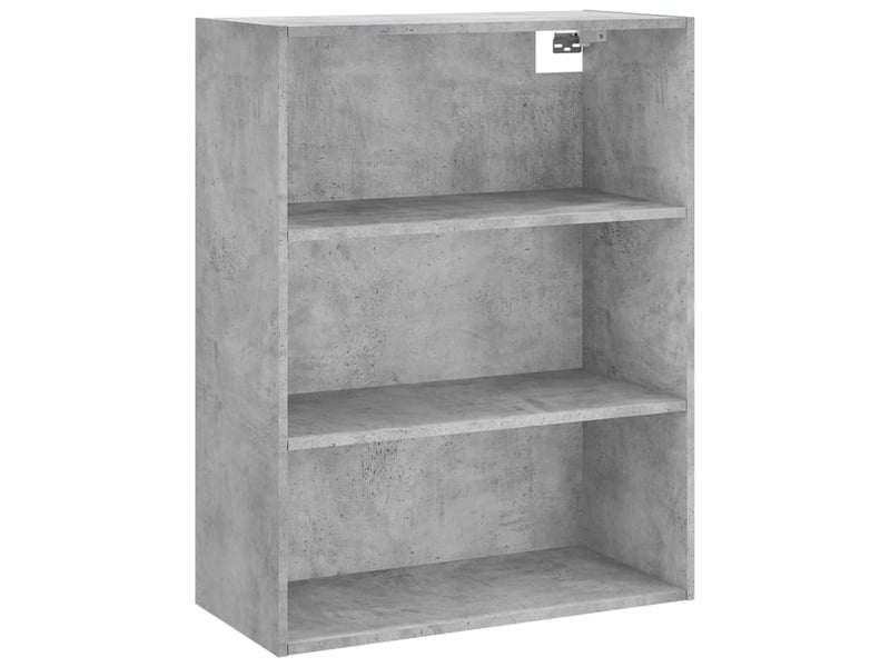  Buffet haut - bahut - meuble de rangement gris béton 69,5x34x180 cm bois d'ingénierie  - Conforama E