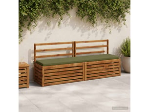 Lot de 2 coussins de banc, coussins d'assise soest 100 % polyester vert olive cf57581