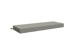 Coussin d'assise, coussin pour chaisecanapé soest 100 % polyester gris 120 x 40 x 10 cm cf51429