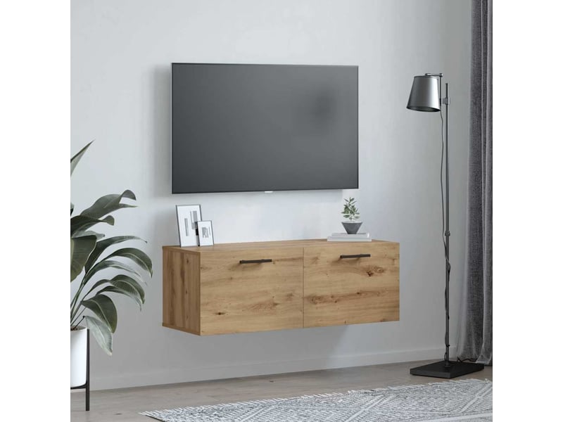  Meuble mural, meuble de rangement salon 100 x 36.5 x 35 cm bois d'ingénierie shl1207  - Conforama D