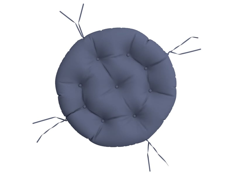  Coussin rond, coussin d'assise bleu marine ø 60x11 cm tissu oxford cf56607  - Conforama A
