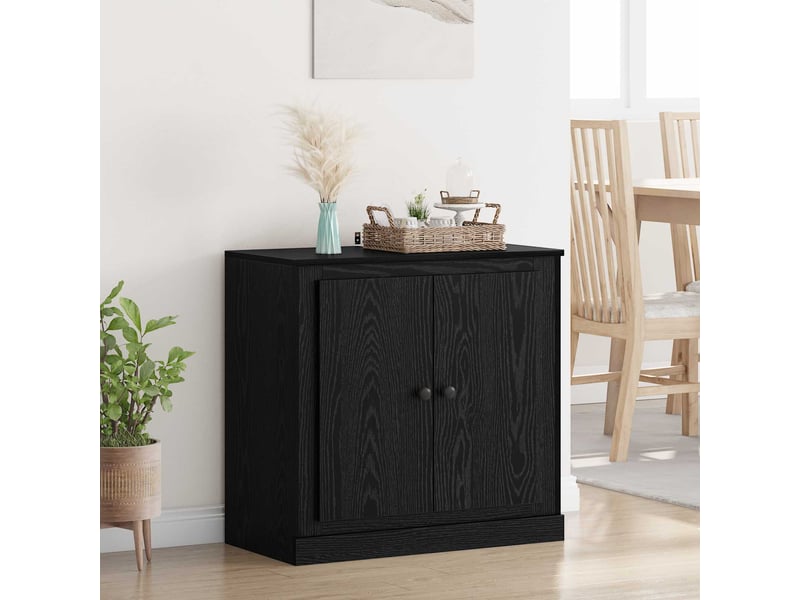  Buffet - bahut - meuble de rangement 70 x 35,5 x 67,5 cm chêne noir bois d'ingénierie  - Conforama B