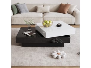 Table basse coloris bicolore <strong></strong> <strong>103x60x35.5cm</strong>