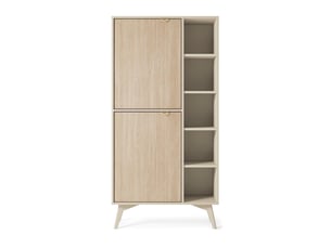 Bibliotheque coloris beige 9 étagère(s) LOUNGITUDE MUSEO - 80 cm x 160 cm