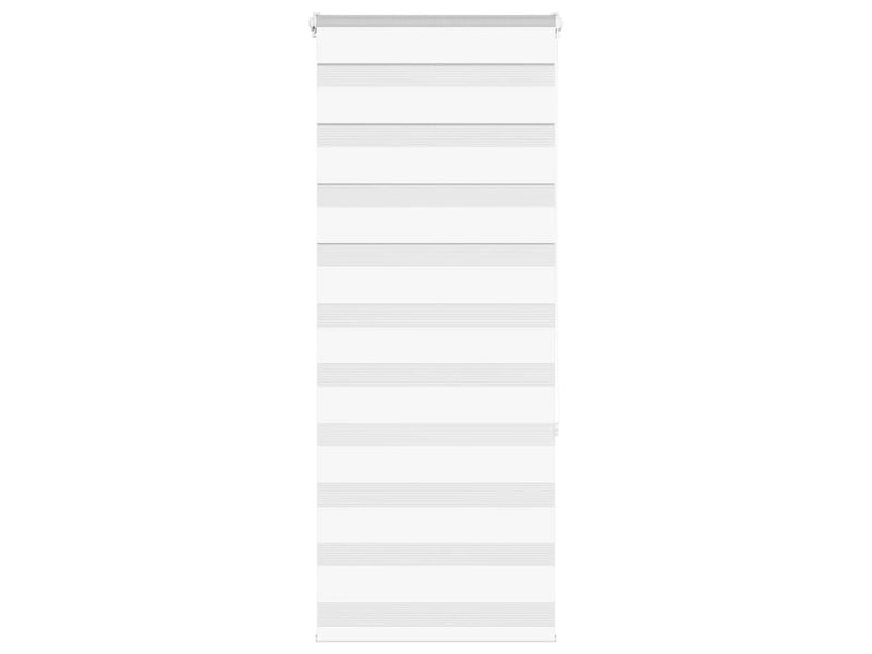 Store zèbre, store de fenêtre blanc 65x150 cm largeur du tissu 60,9 cm polyester cf48413 - Conforama B