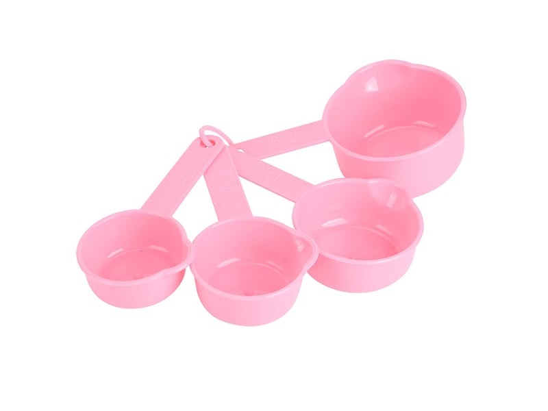  Kit de cuillère à mesurer et tasse à faire soi-même pour la cuisine et la maison avec balances, outils de cuisson, accessoire rose  - Conforama B