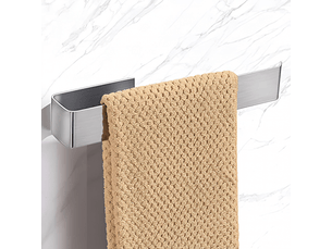 Porte serviette salle de bain sans percage inoxydable porte serviette adhésif pour salle de bain et cuisine acier 25 cm