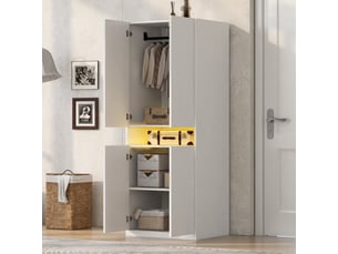 Armoire <strong>SWEIKO</strong> <strong></strong> coloris blanc largeur 70 cm