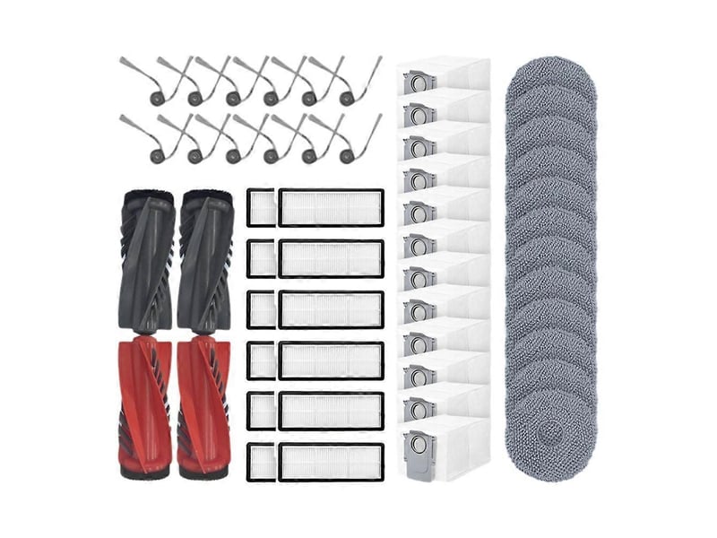  For roborock qrevo c c pro curv curvc edge edgec 5ae s5v parts main side brush filter mop dust bag  - Conforama A