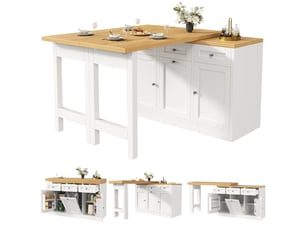 Bar coloris blanc MODFU  - 120 cm