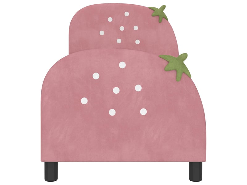  Lit simple- lit adulte -  cadre de lit pour tout-petit avec tête de lit rose 70 x 140 cm  - Conforama D