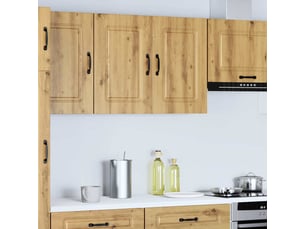 Armoire murale cuisine kalmar chêne artisanal bois d'ingénierie shl8281