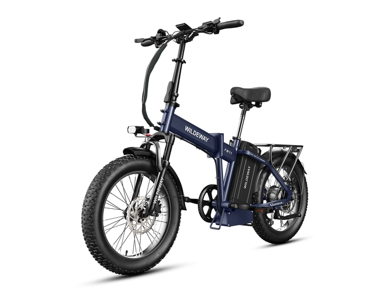  Vélo électrique pliable wildeway fw11, 1680 wh, pneus 20, bleu  - Conforama B