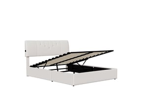 Lit coffre 140x200 cm    coloris blanc