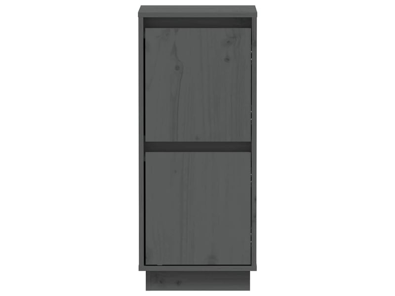 Buffets 2 pcs - bahut - meuble de rangement gris 31,5x34x75 cm bois massif de pin  - Conforama E