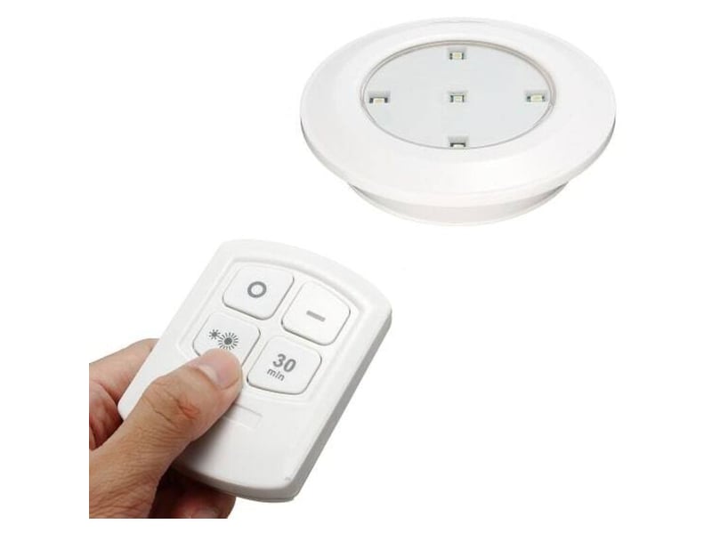  Télécommande à piles aaa lumière led sous la lumière de l'armoire 3 pièces lumière avec 1 contrôleur pc  - Conforama E