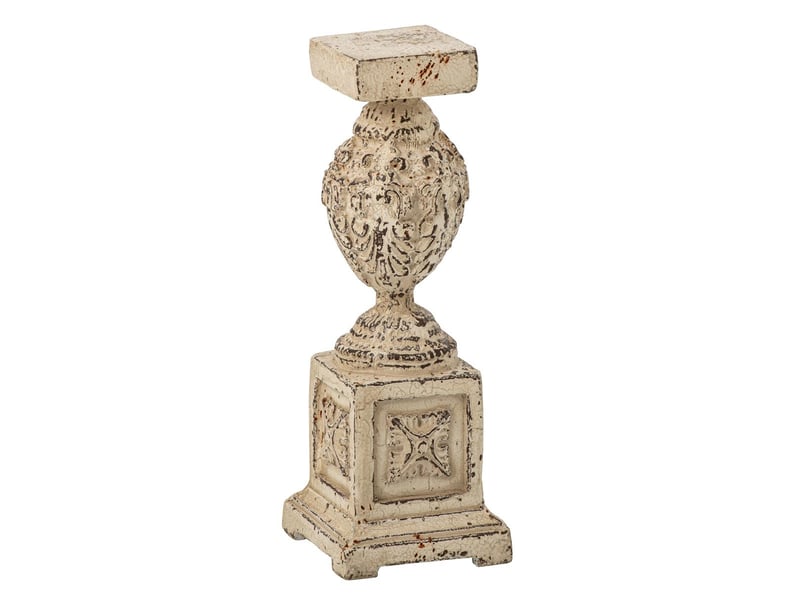  Sellette déco colonne oskar 56cm blanc cassé  - Conforama A