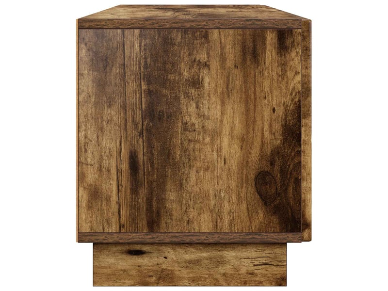  Meuble tv, banc tv 140x34,5x40 cm chêne fumé bois d'ingénierie shl9737  - Conforama E