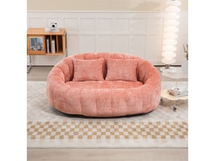 Pouf / repose pied <strong></strong> <strong></strong> rose