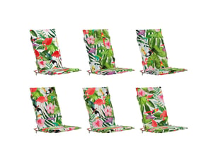 Lot de 6 coussins de chaise à dossier haut gemert cf59356