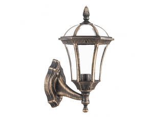 Applique extérieure classique fabrilamp comino or vieilli, 1 x e27, ip44, 41,1 x 17 x 6 cm