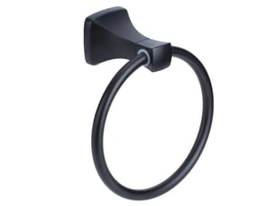 Sac de serviette murale noir mat, en aluminium, porte-serviettes de salle de bains