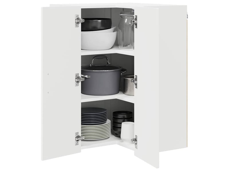  Meuble mural de cuisine | armoire de cuisine blanc 57x57x80cm  - Conforama C
