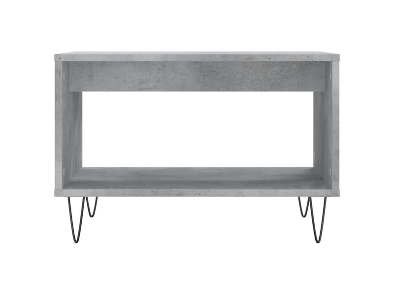  Table basse rectangulaire | table de salon gris béton 60x50x40 cm bois d'ingénierie shl5677  - Conforama D