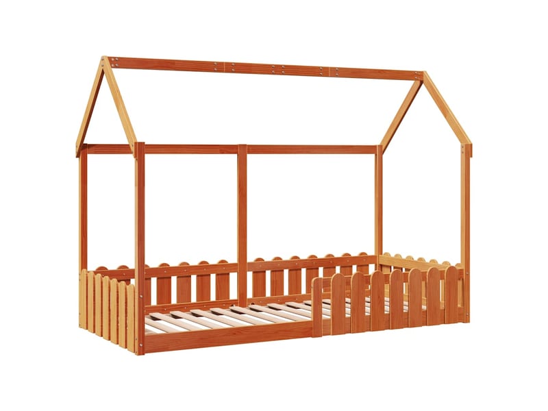  Cadre de lit d'enfants - lit jeune forme de maison sans matelas 90x190 cm  - Conforama C