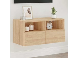 Meuble tv coloris marron 60 cm