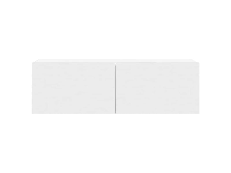  Ensemble de meubles tv - banc tv - meuble de rangement 7 pcs blanc bois d'ingénierie  - Conforama E