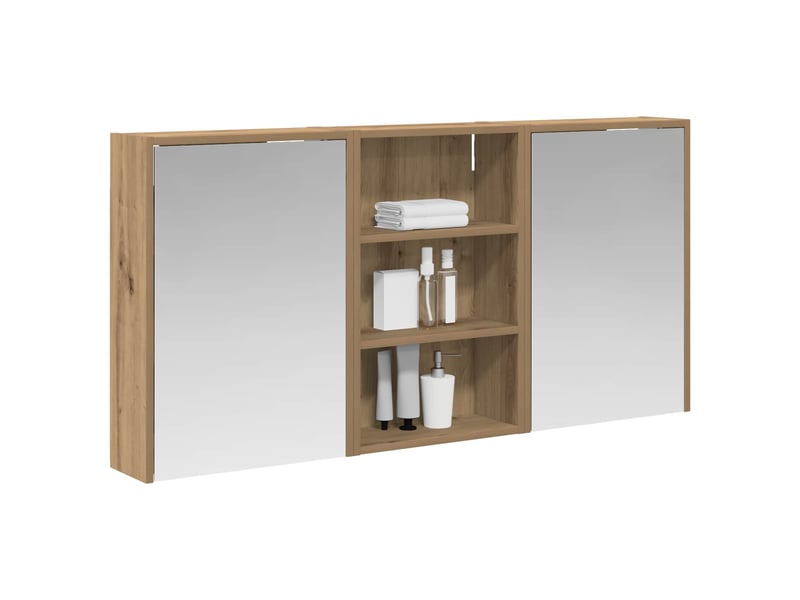  Ensemble de meubles de salle de bain 3 pcs 126x16x62.5 cm shl5109  - Conforama C