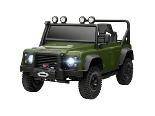 Voiture électrique enfant land rover defender 110 svx 115x61x61 cm 12 v verte