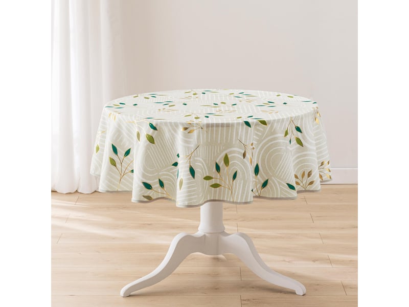  Nappe antitache ronde ambel 180cm naturel  - Conforama A