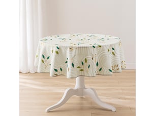Nappe antitache ronde ambel 180cm naturel