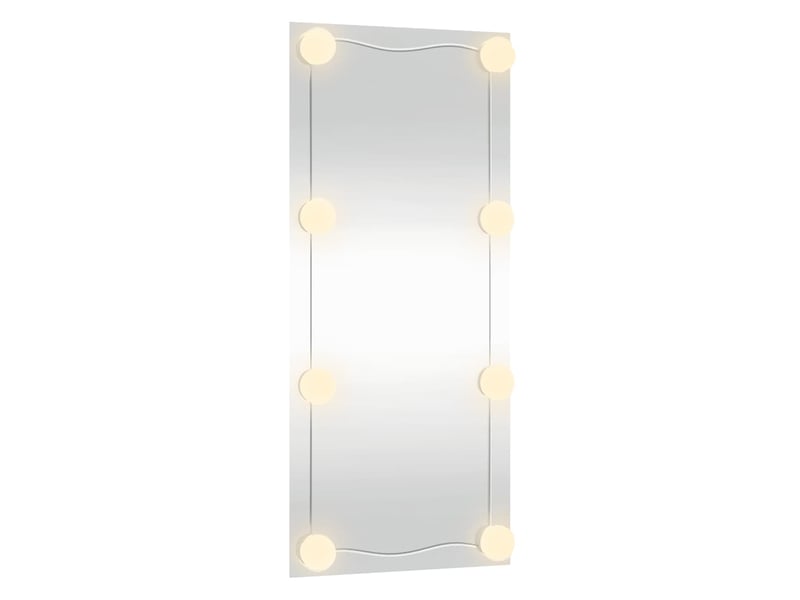  Miroir mural avec lumières led 40x80 cm verre rectangulaire cf62821  - Conforama E