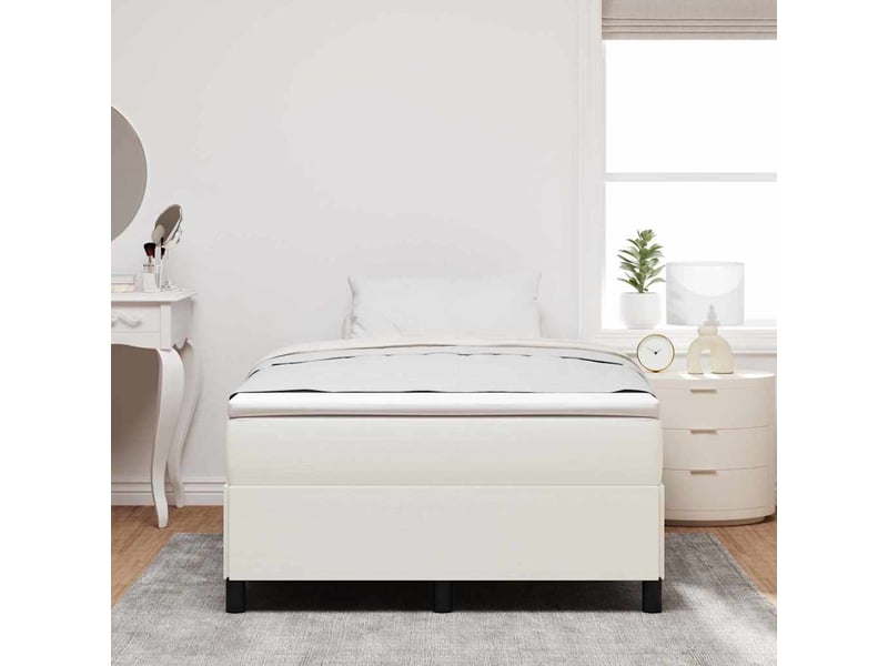  Lit double- lit adulte -  lit à lattes crème 120 x 200 cm tissu en velours côtelé  - Conforama B