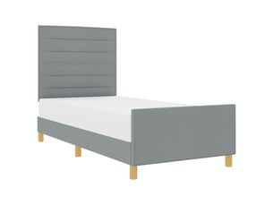 Lit simple 100x200 cm coloris gris